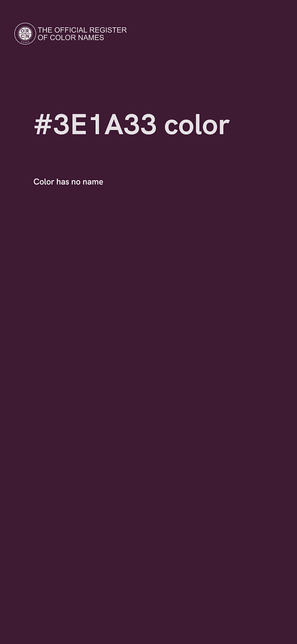 #3E1A33 color image