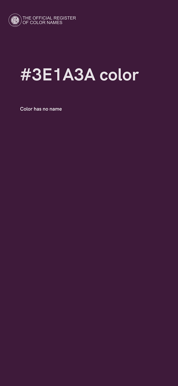 #3E1A3A color image