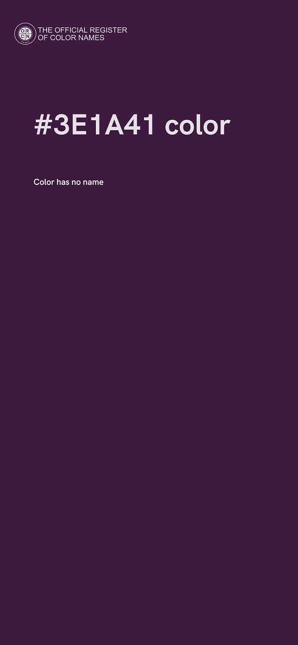 #3E1A41 color image