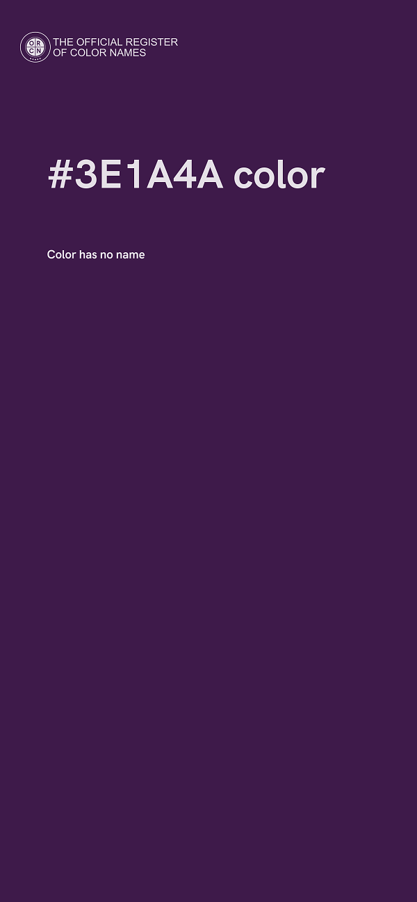 #3E1A4A color image