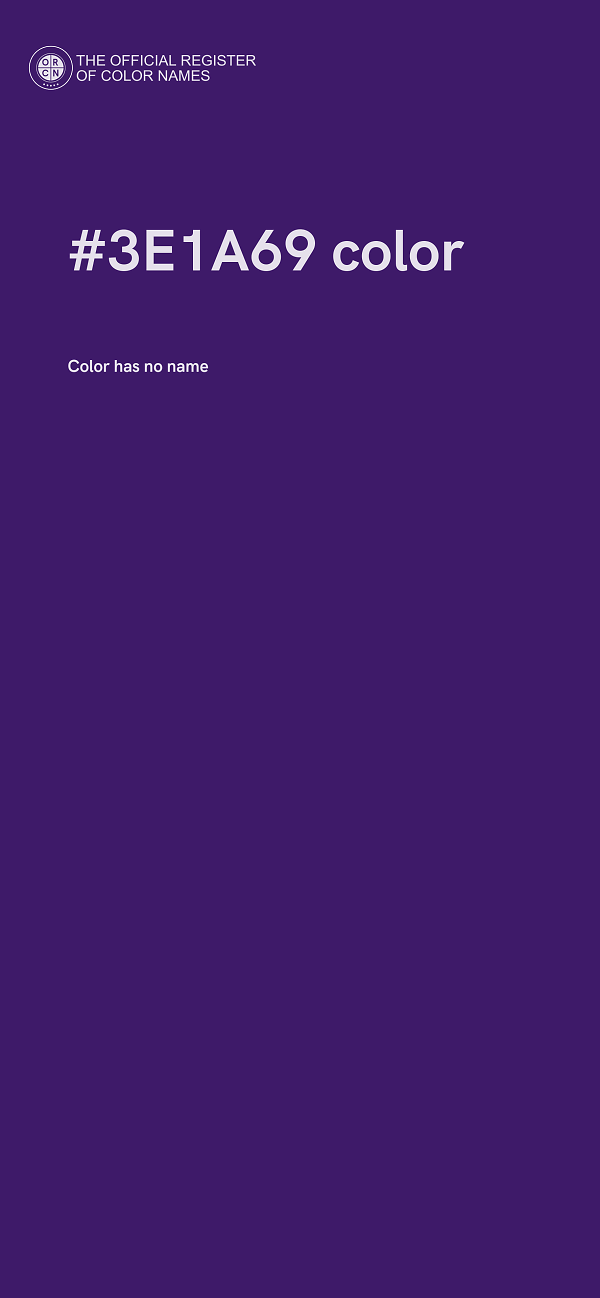 #3E1A69 color image