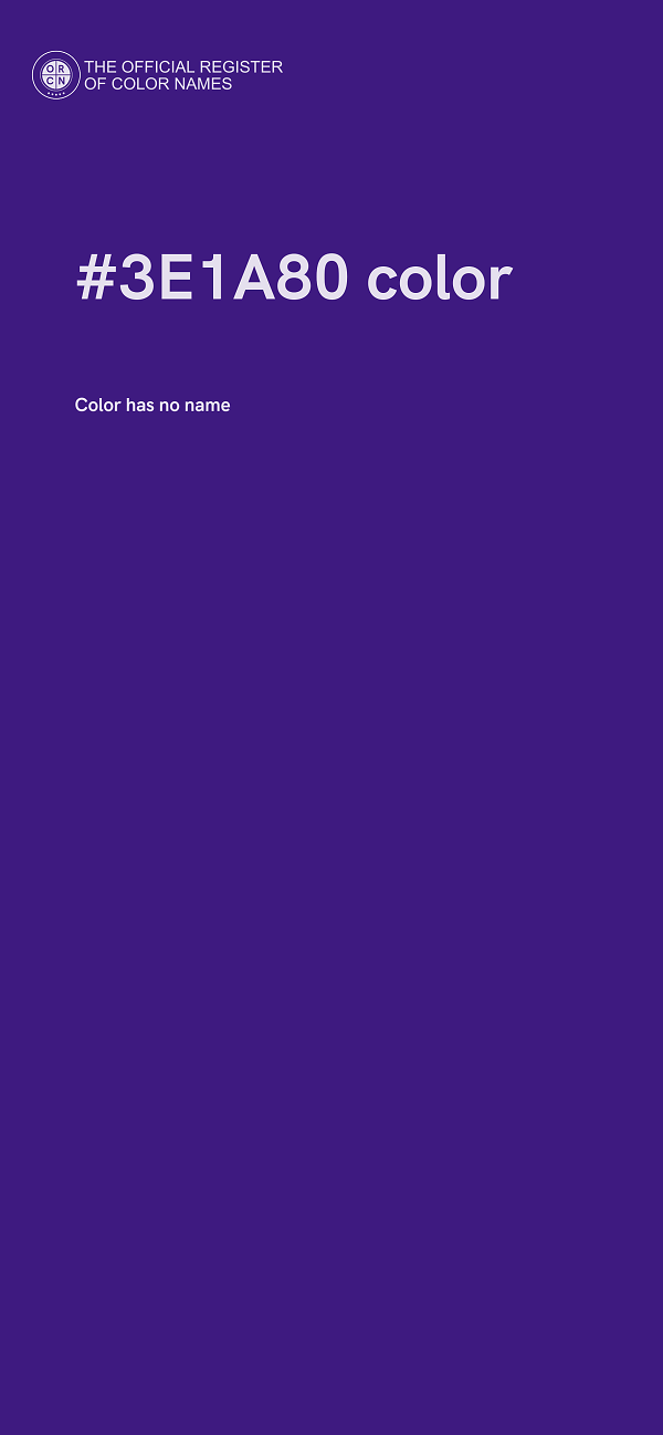 #3E1A80 color image