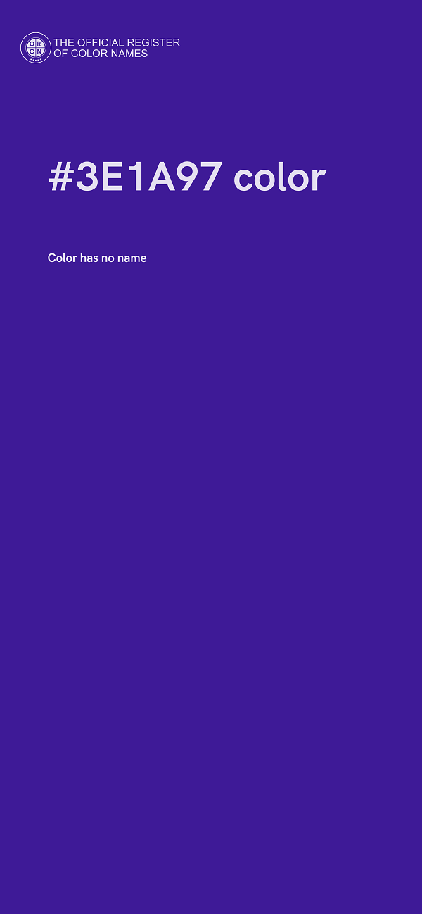 #3E1A97 color image