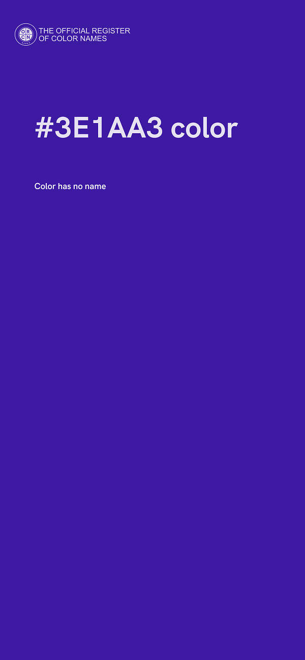 #3E1AA3 color image