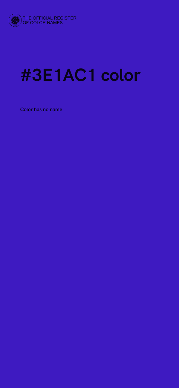 #3E1AC1 color image