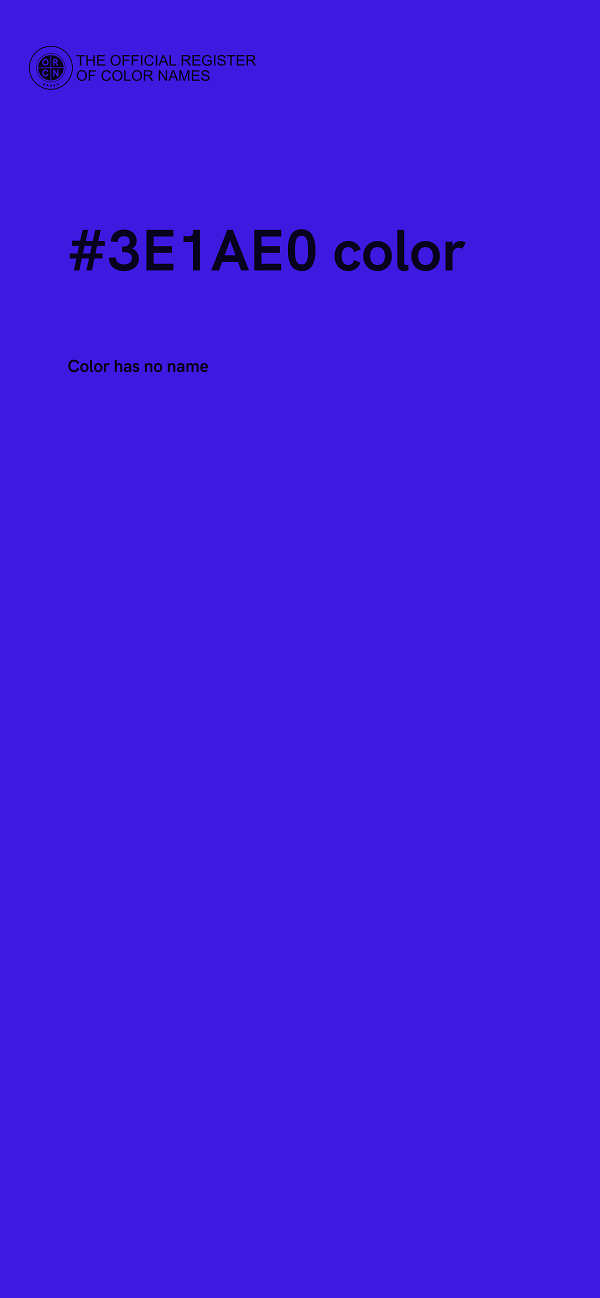 #3E1AE0 color image