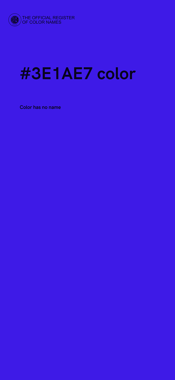 #3E1AE7 color image