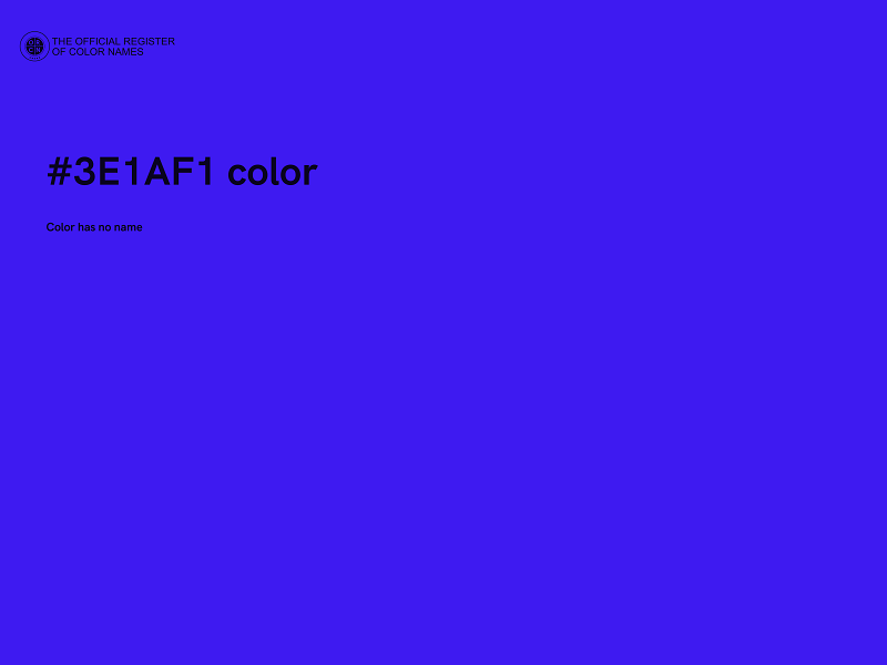#3E1AF1 color image
