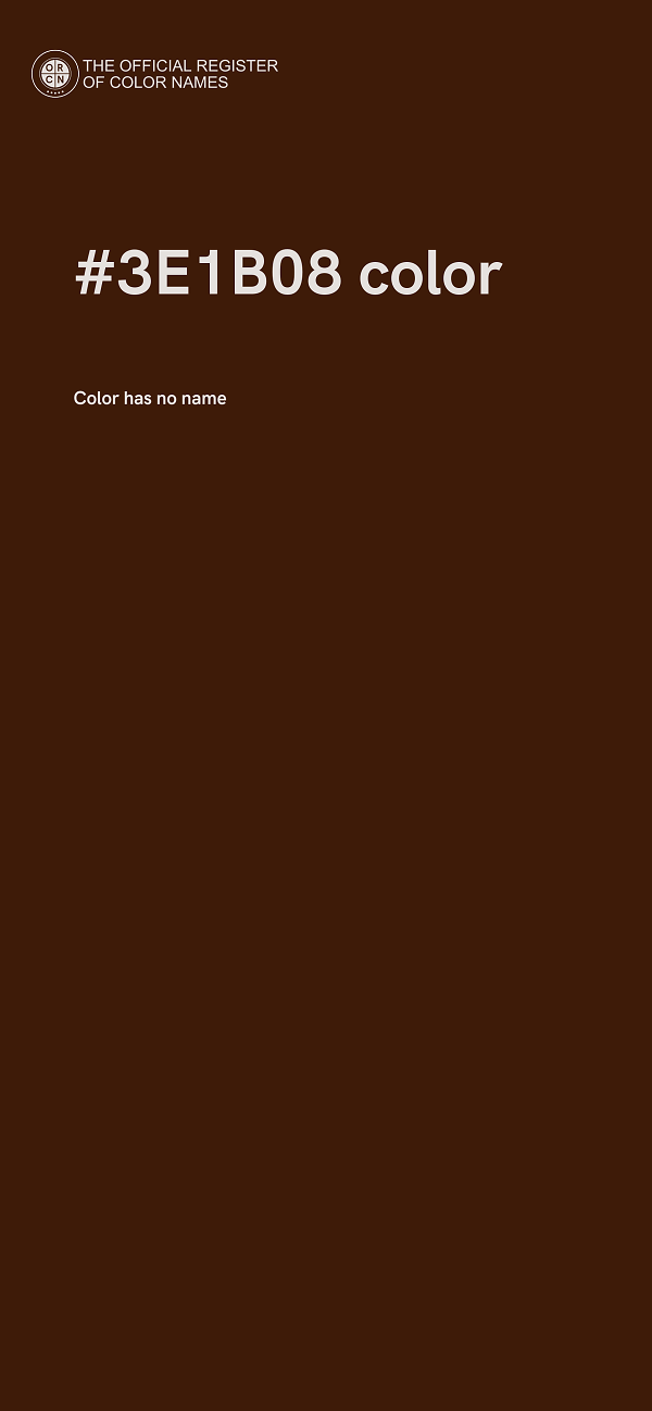 #3E1B08 color image