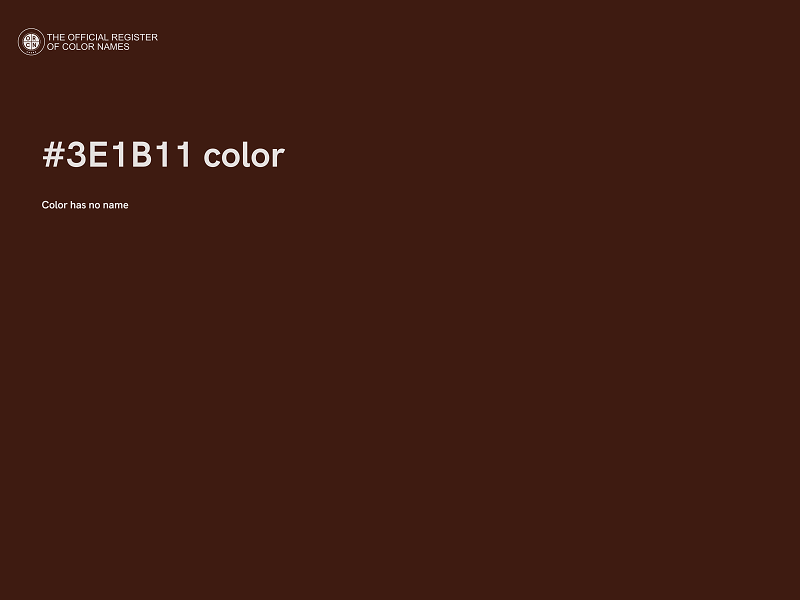 #3E1B11 color image