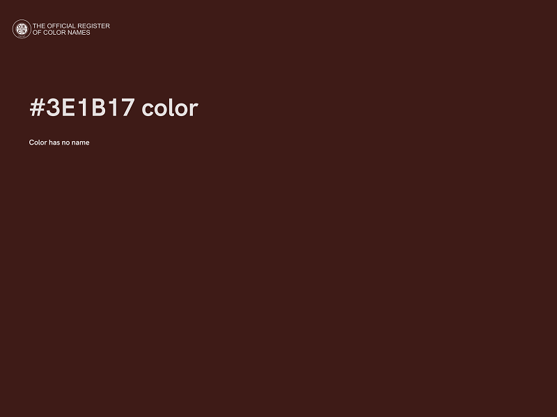 #3E1B17 color image