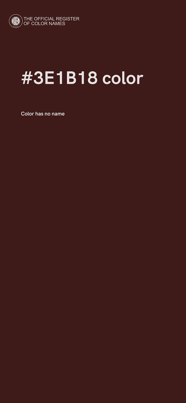 #3E1B18 color image