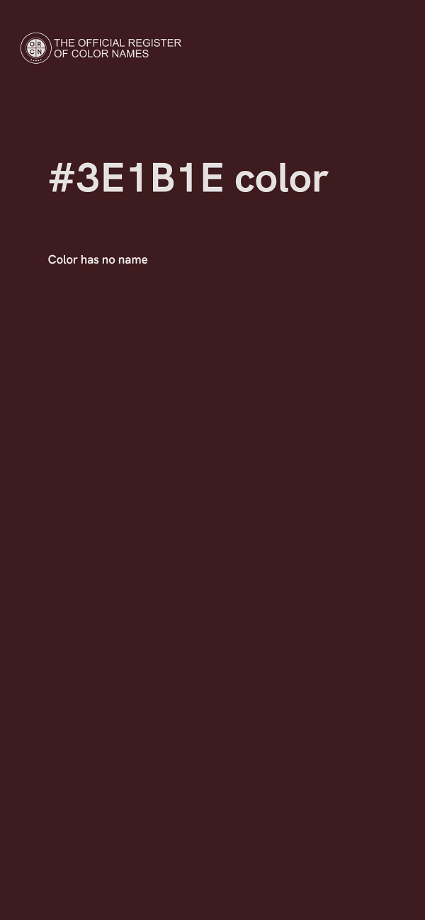 #3E1B1E color image