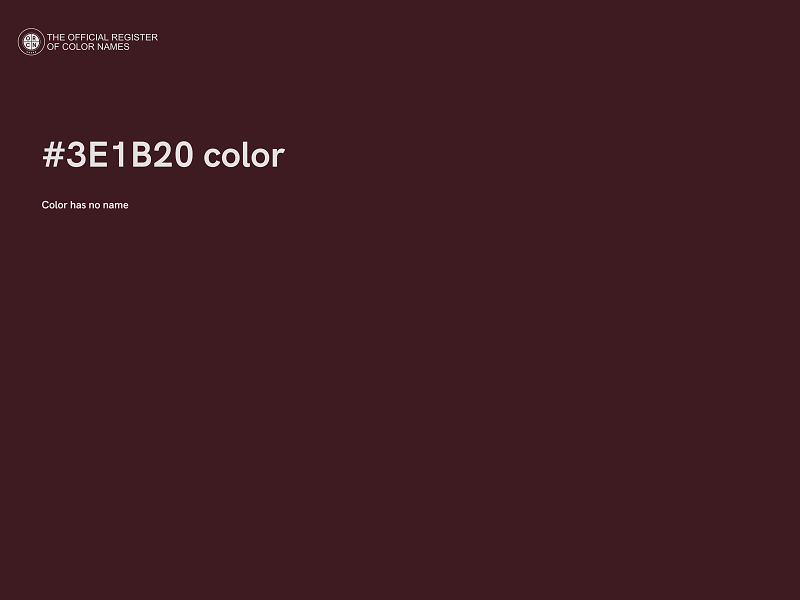 #3E1B20 color image