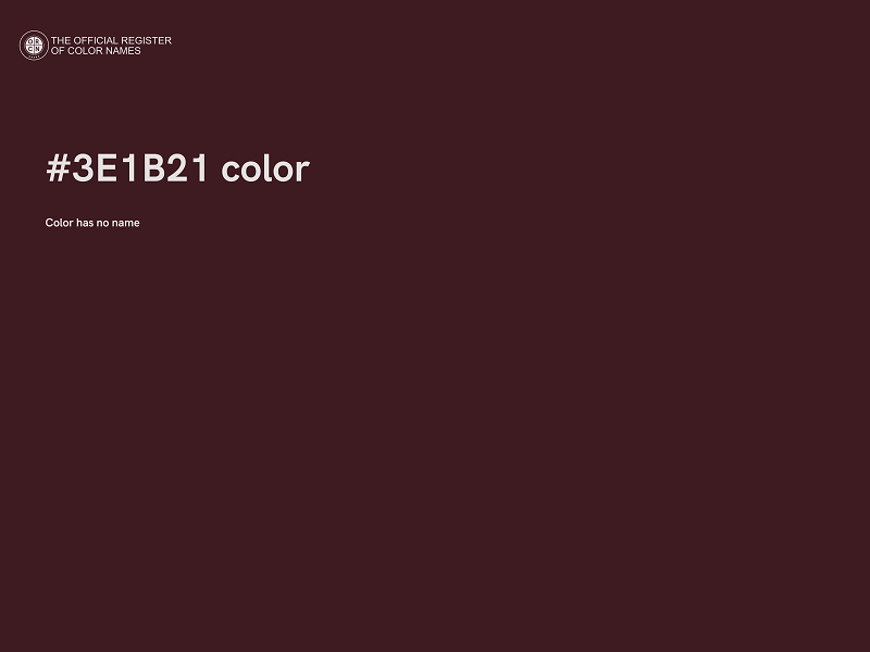 #3E1B21 color image