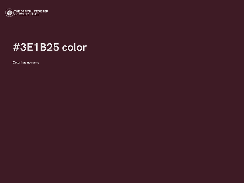 #3E1B25 color image