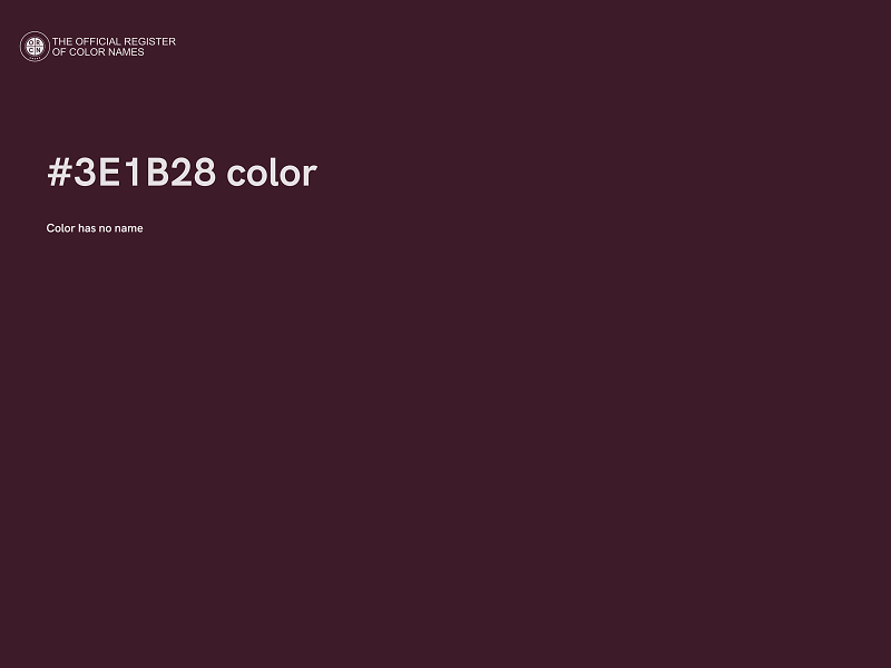 #3E1B28 color image