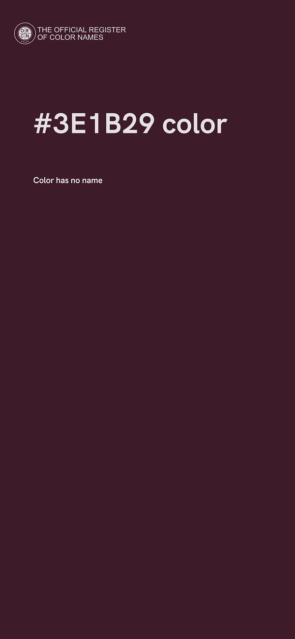 #3E1B29 color image