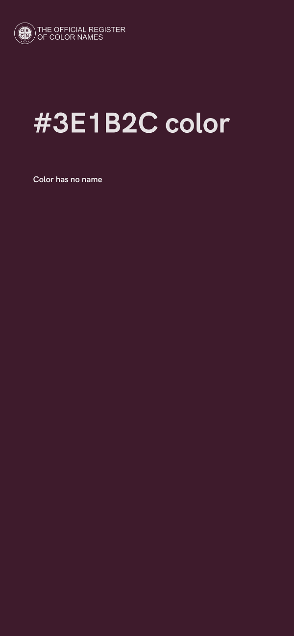 #3E1B2C color image