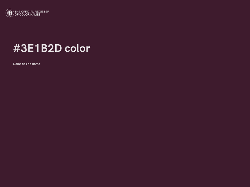 #3E1B2D color image