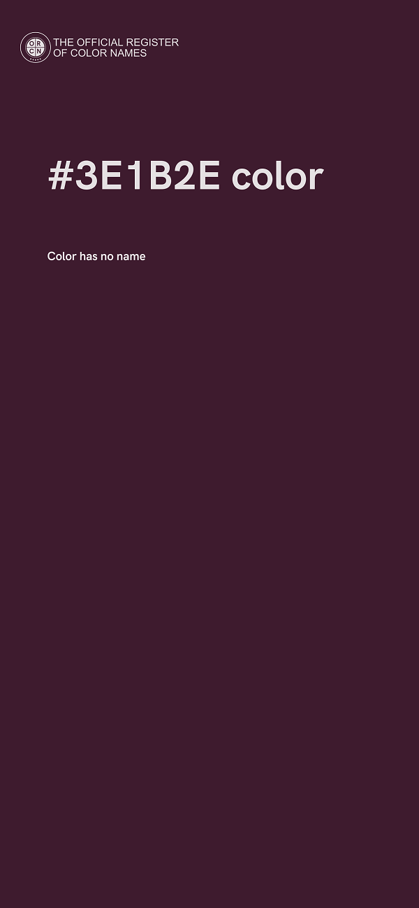 #3E1B2E color image