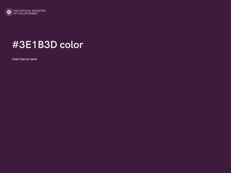 #3E1B3D color image