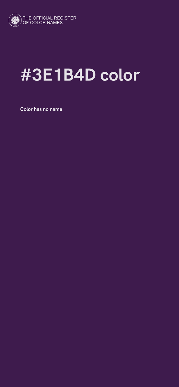 #3E1B4D color image