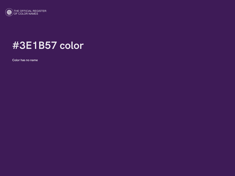 #3E1B57 color image