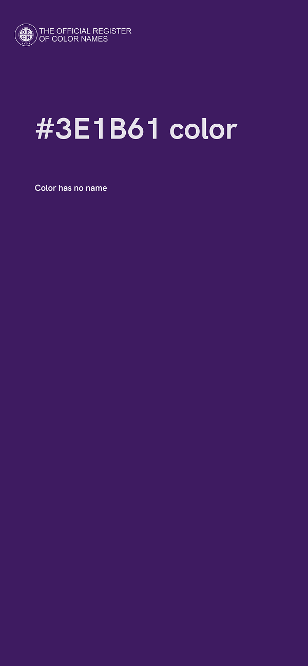#3E1B61 color image