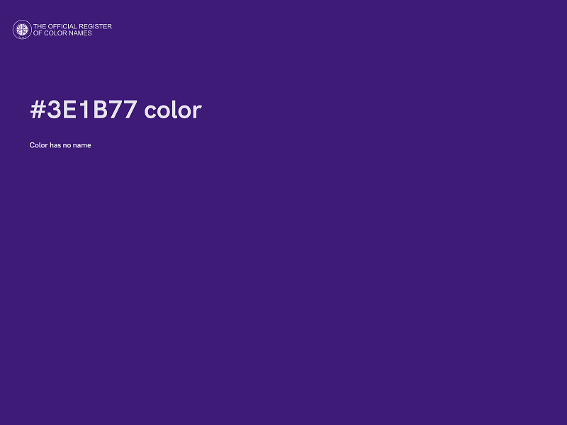 #3E1B77 color image