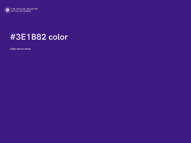 #3E1B82 color image