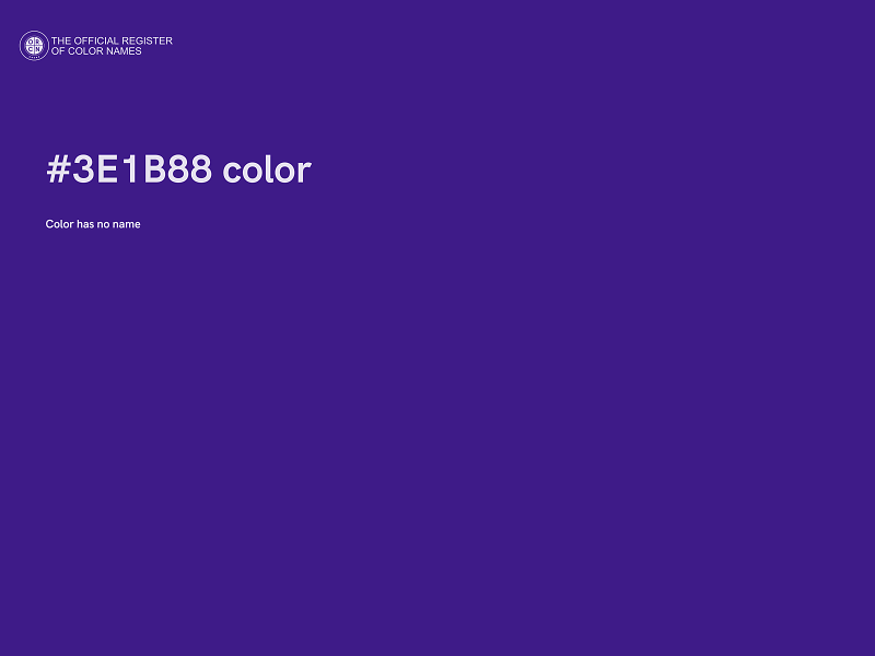 #3E1B88 color image