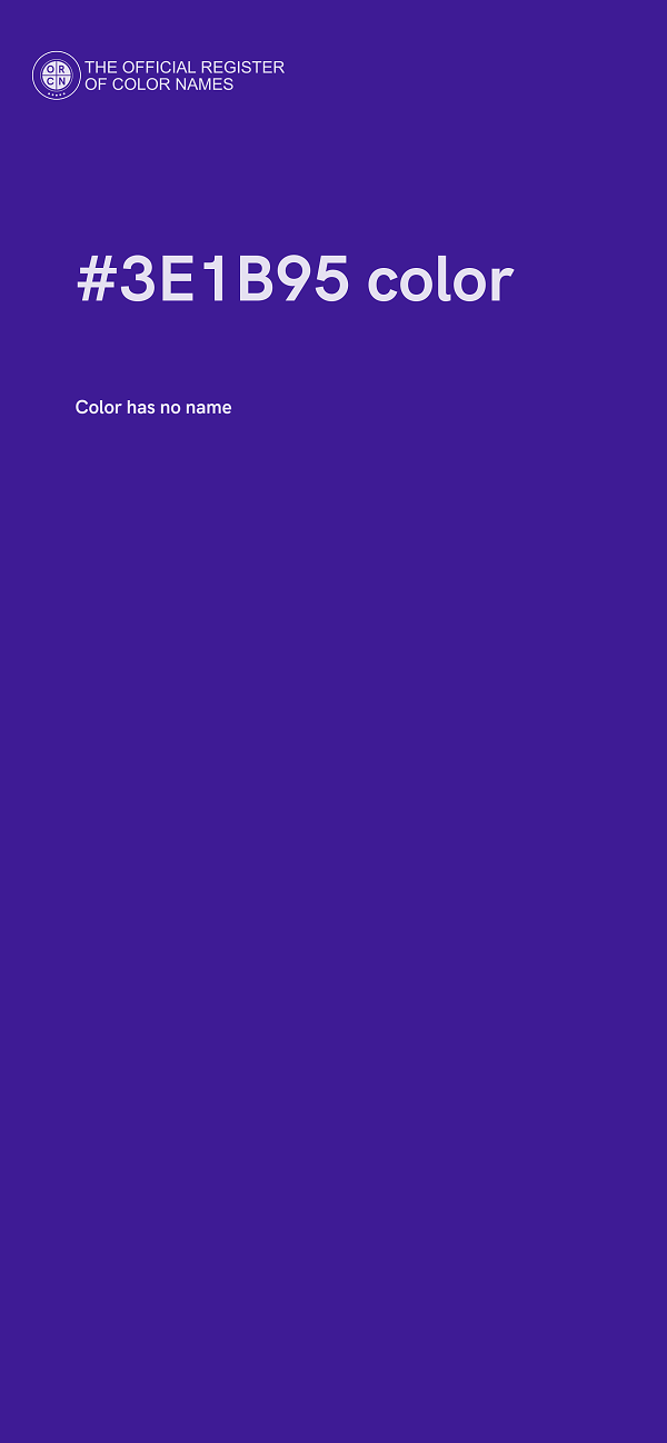 #3E1B95 color image
