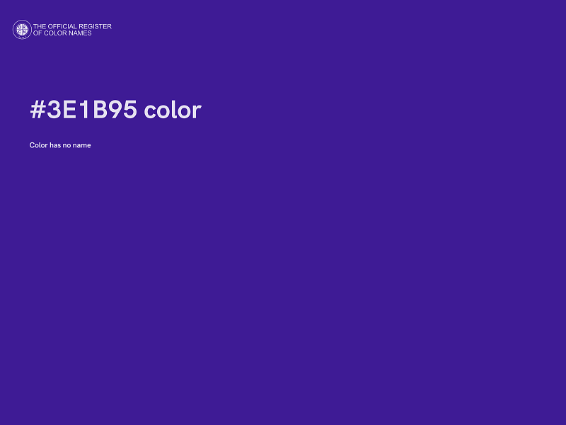 #3E1B95 color image