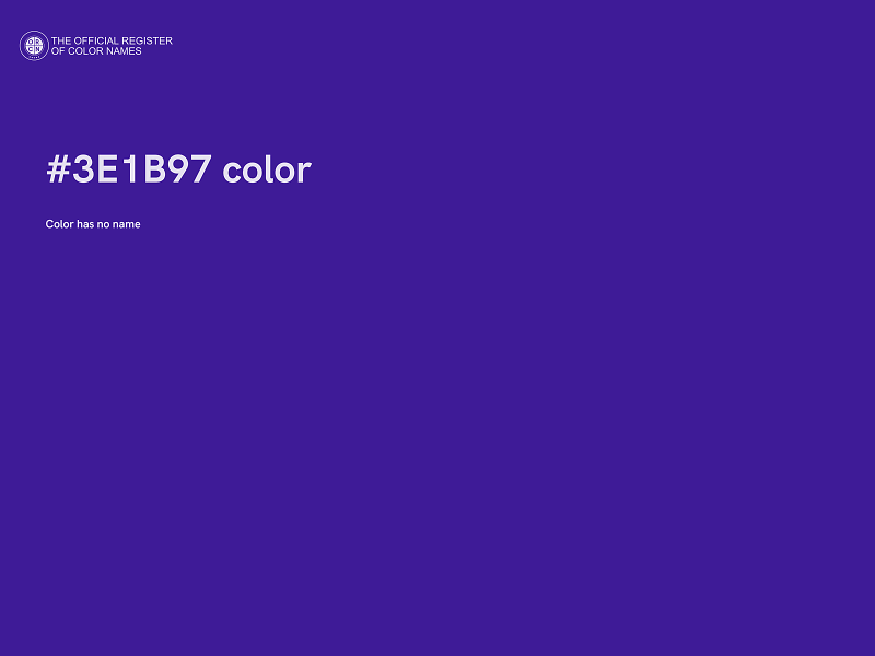 #3E1B97 color image