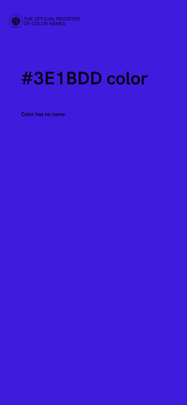 #3E1BDD color image
