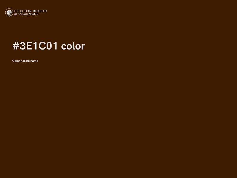 #3E1C01 color image