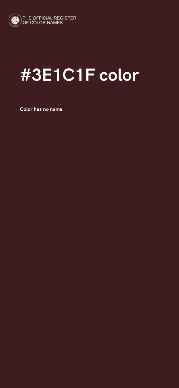 #3E1C1F color image