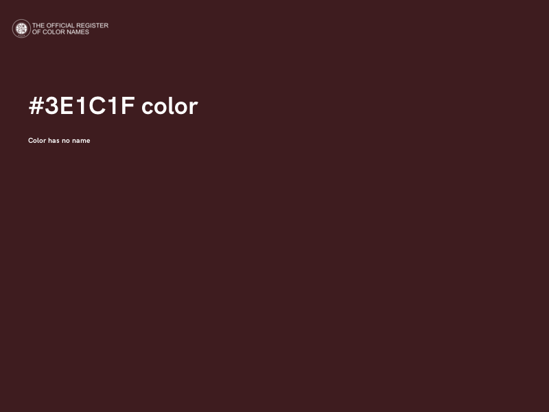 #3E1C1F color image
