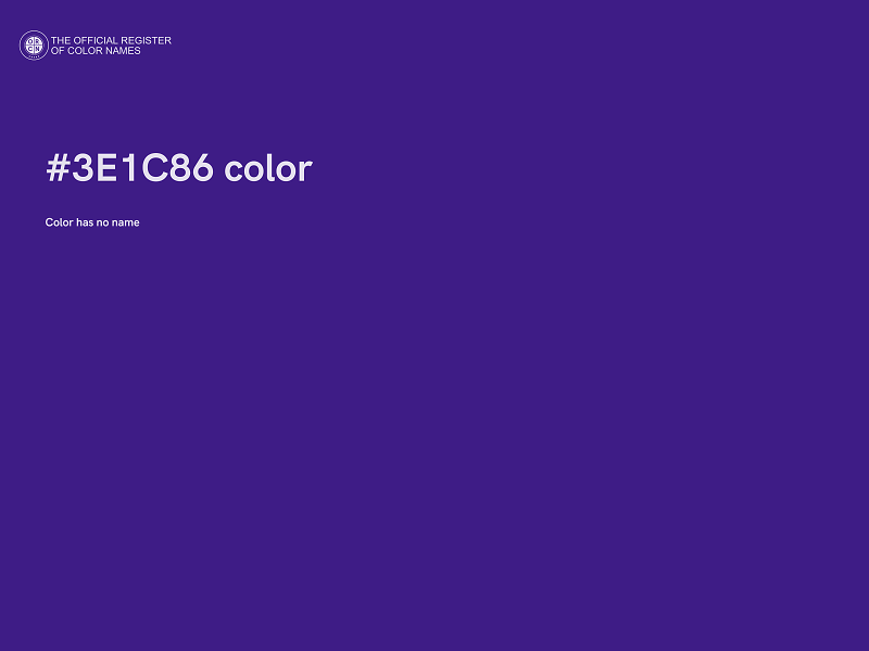 #3E1C86 color image