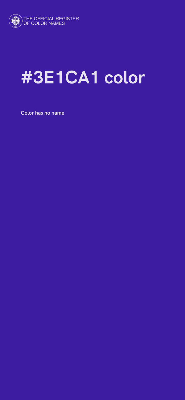 #3E1CA1 color image