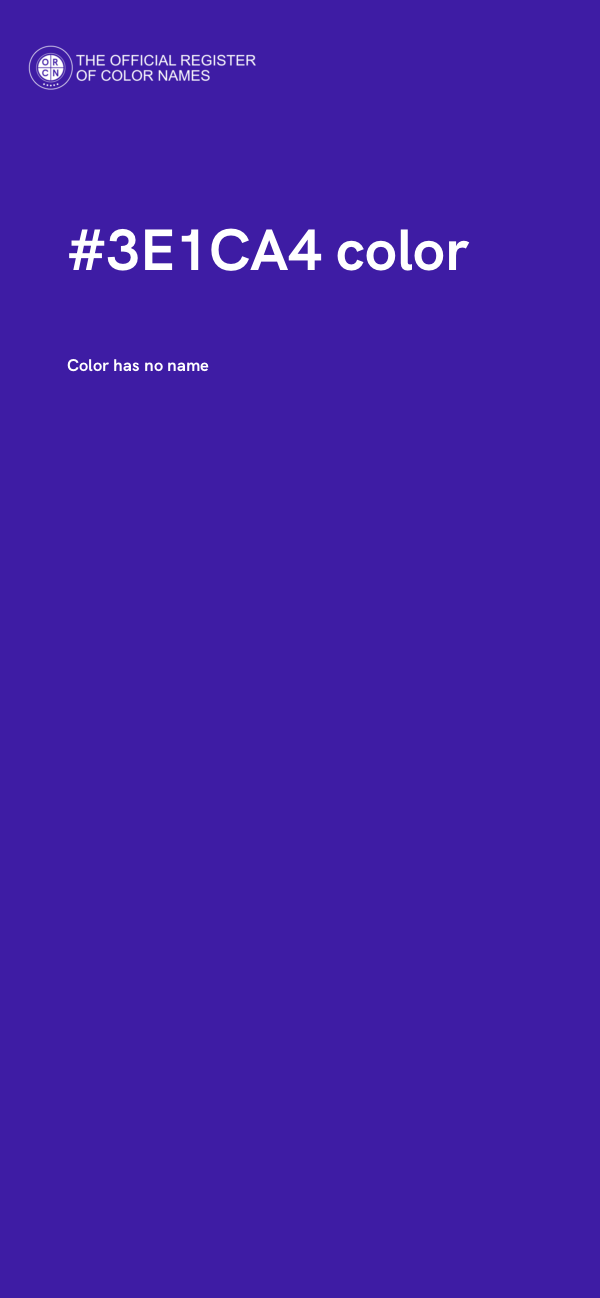 #3E1CA4 color image