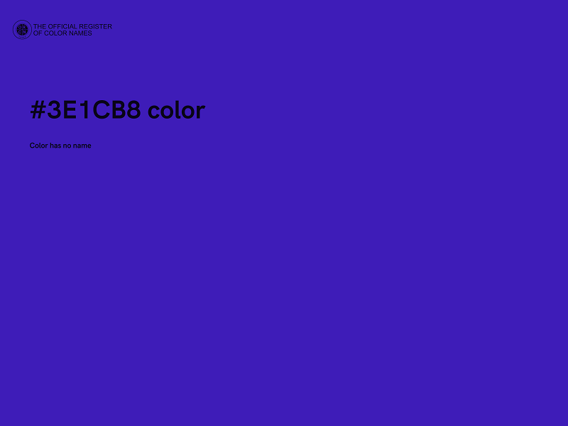 #3E1CB8 color image