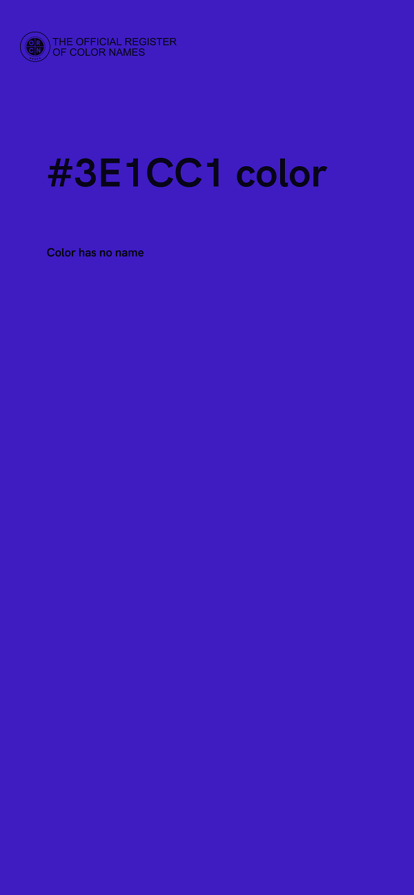 #3E1CC1 color image