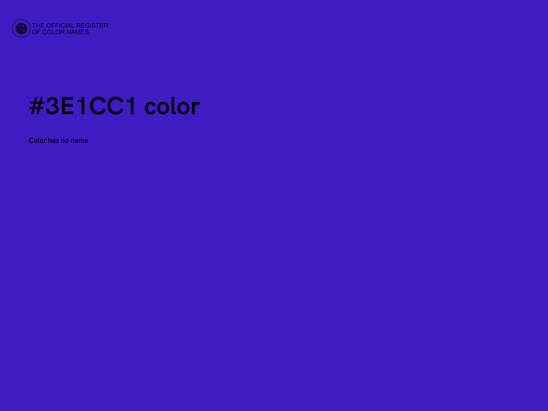 #3E1CC1 color image