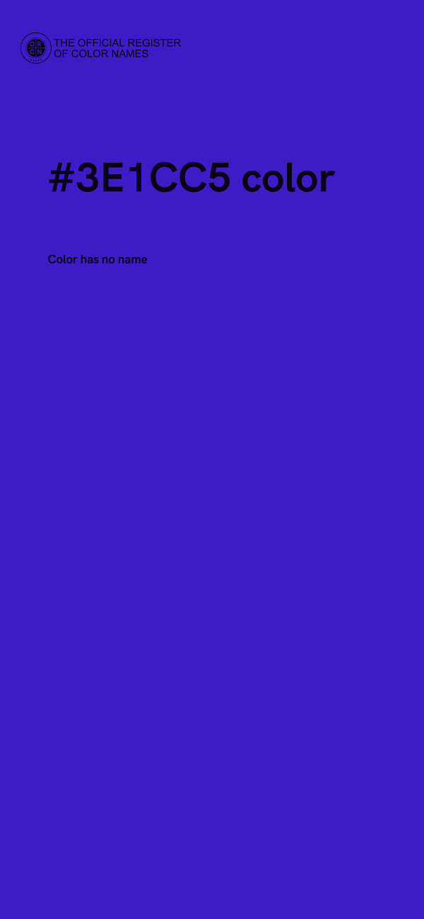 #3E1CC5 color image