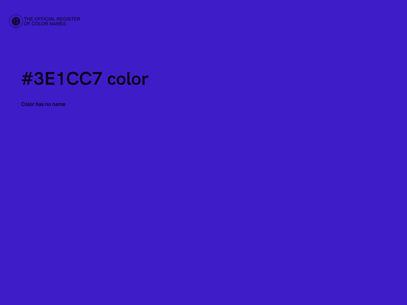 #3E1CC7 color image