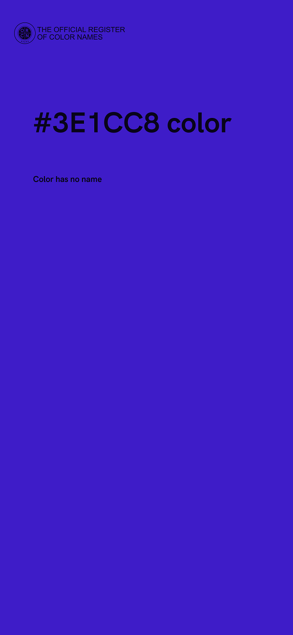 #3E1CC8 color image