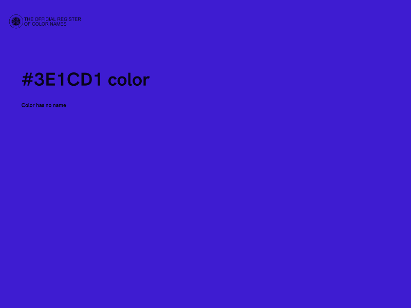 #3E1CD1 color image