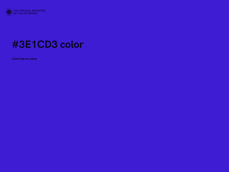 #3E1CD3 color image